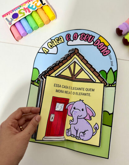 Luva contação de história poema a casa e o seu dono - Imagem 6
