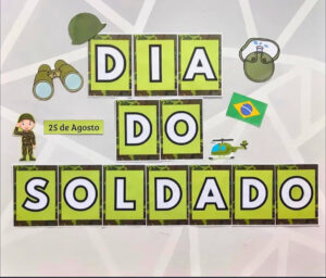 KIT DIA DO SOLDADO – PAINEL, BINÓCULO, PALITOCHES, MEDALHA E SEQUENCIA DIDÁTICA.