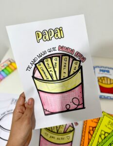 Kit Dia dos Pais tema Batata Frita