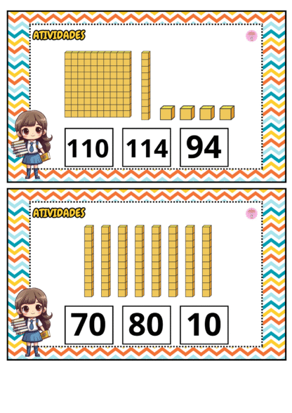 Fichas Material Dourado - Imagem 3