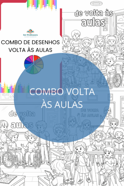 Combo de desenhos - Volta às aulas