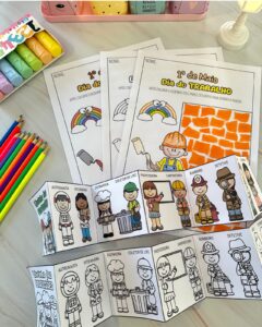 ATIVIDADE DIA DO TRABALHO E LIVRINHO DAS PROFISSÕES