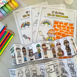 ATIVIDADE DIA DO TRABALHO E LIVRINHO DAS PROFISSÕES