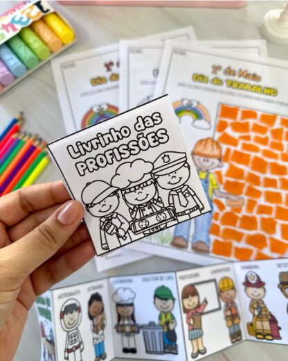 ATIVIDADE DIA DO TRABALHO E LIVRINHO DAS PROFISSÕES - Imagem 5