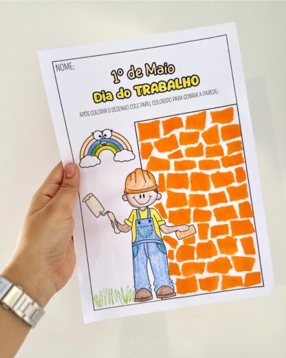 ATIVIDADE DIA DO TRABALHO E LIVRINHO DAS PROFISSÕES - Imagem 9