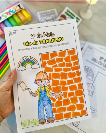 ATIVIDADE DIA DO TRABALHO E LIVRINHO DAS PROFISSÕES - Imagem 14