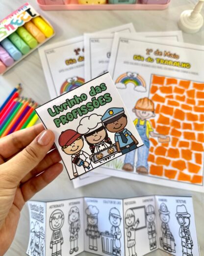 ATIVIDADE DIA DO TRABALHO E LIVRINHO DAS PROFISSÕES - Imagem 15