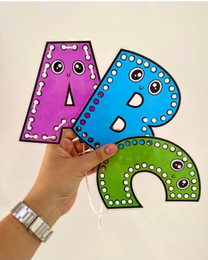 PLACAS DE ALINHAVOS DO ALFABETO - Imagem 3