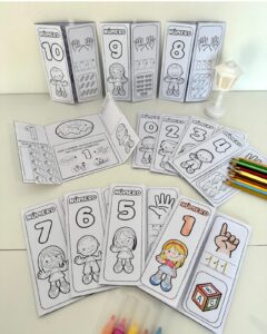 LAPBOOK DOS NUMERAIS PARA TRABALHAR OS NUMERAIS DE 0 A 10