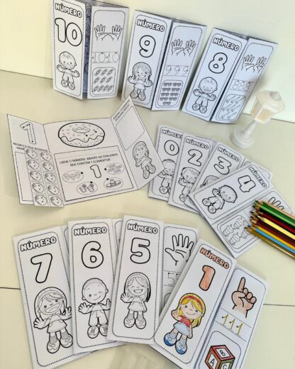 LAPBOOK DOS NUMERAIS PARA TRABALHAR OS NUMERAIS DE 0 A 10 - Imagem 11