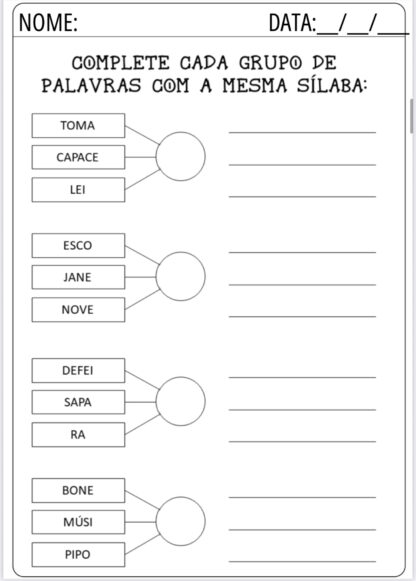 Apostila das sílabas - Imagem 7