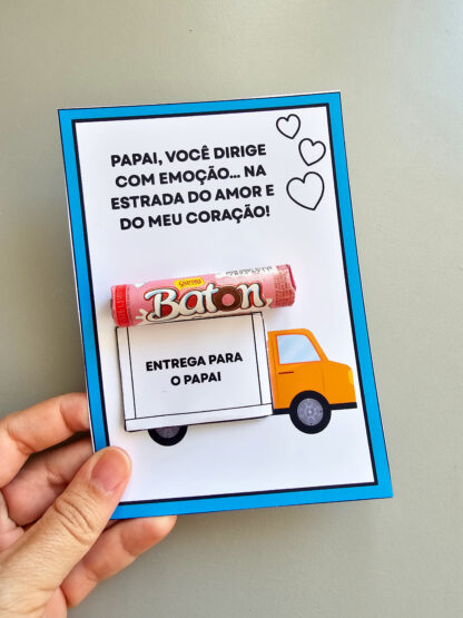 Cartão/Lembrancinha “Entrega para o Papai” – Especial Dia dos Pais - Imagem 2