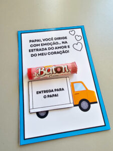 Cartão/Lembrancinha “Entrega para o Papai” – Especial Dia dos Pais