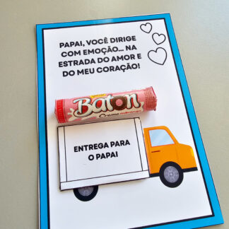 Cartão/Lembrancinha “Entrega para o Papai” – Especial Dia dos Pais