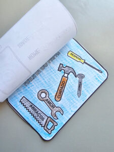 Atividade “Maleta do Papai” – Para Completar, Desenhar e Colorir