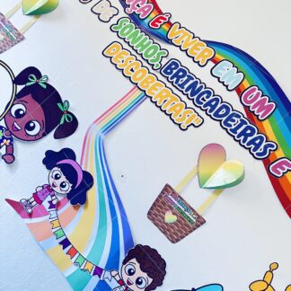 PAINEL DIA DAS CRIANÇAS ARCOIRIS
