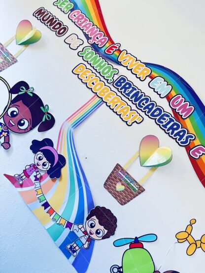 PAINEL DIA DAS CRIANÇAS ARCOIRIS