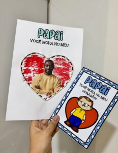 Kit Dia dos Pais tema “Você mora no meu Coração”