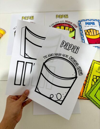 Kit Dia dos Pais – Tema Batata Frita - Imagem 2