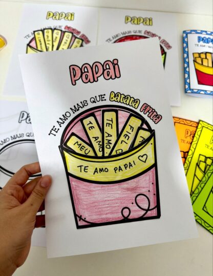 Kit Dia dos Pais – Tema Batata Frita - Imagem 5