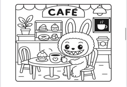 Livro de colorir Labubu - Imagem 3