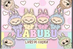 Livro de colorir Labubu