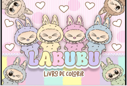 Livro de colorir Labubu