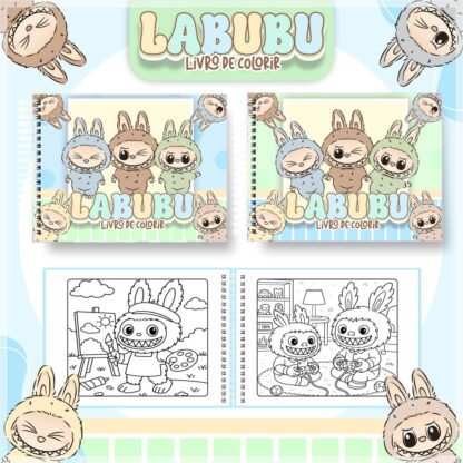 Livro de colorir Labubu - Imagem 5