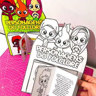 Luva Livro dos Personagens do Folclore