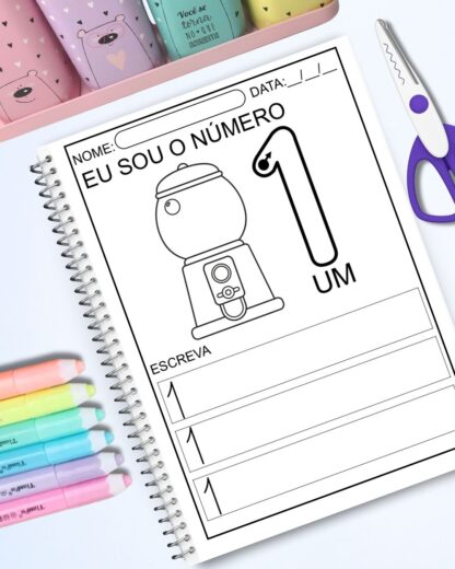 Apostila Eu Sou o Número 0 a 10 - Imagem 7