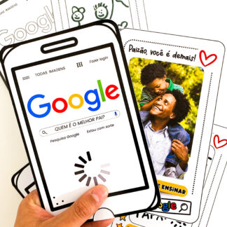 Cartão Dia dos Pais tema Google