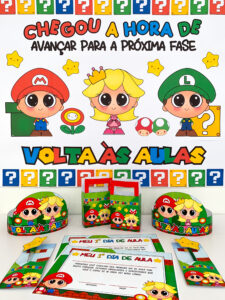 Kit Volta às Aulas – Tema Super Mário