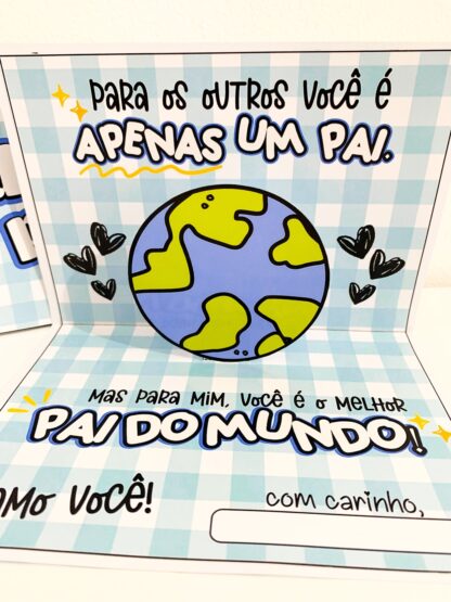 Cartão Dia dos Pais - Tema "Melhor Pai do Mundo"  - Imagem 4