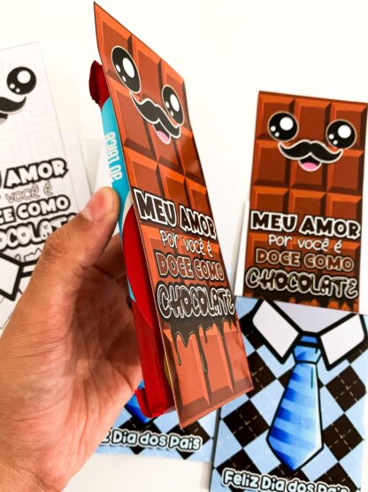  Cartão Dia dos Pais - Tema Chocolate  - Imagem 6