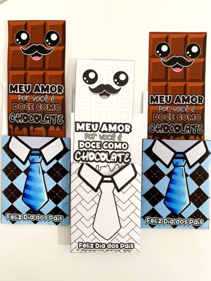  Cartão Dia dos Pais - Tema Chocolate  - Imagem 3