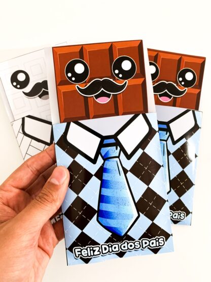  Cartão Dia dos Pais - Tema Chocolate  - Imagem 2