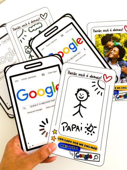  Cartão Dia dos Pais - Tema Google - Imagem 2