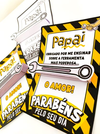  Cartão Dia dos Pais - Tema Ferramentas  - Imagem 2