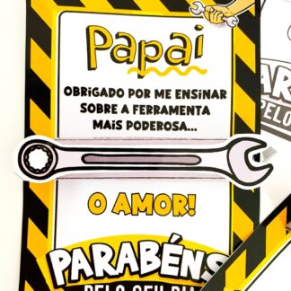  Cartão Dia dos Pais - Tema Ferramentas 