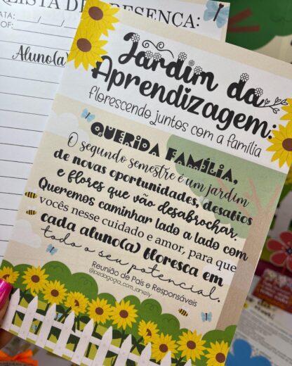 ARQUIVOS - KIT "JARDIM DA APRENDIZAGEM" - REUNIÃO DE PAIS E RESPONSÁVEIS SEGUNDO SEMESTRE - Imagem 6