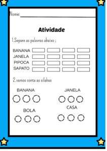 separação de silabas