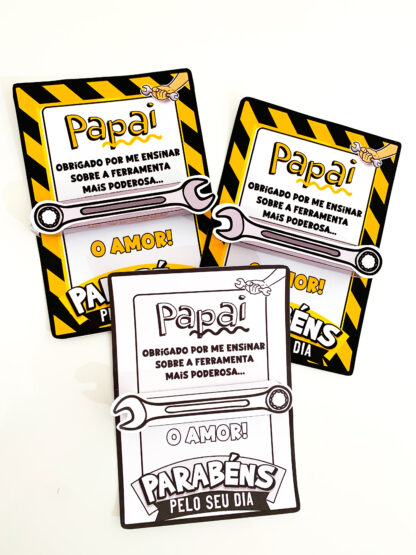 Cartão Dia dos Pais tema Ferramentas - Imagem 2