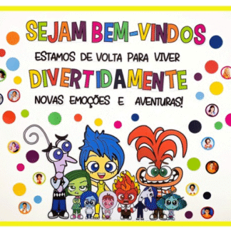 Painel Volta às Aulas Divertidamente