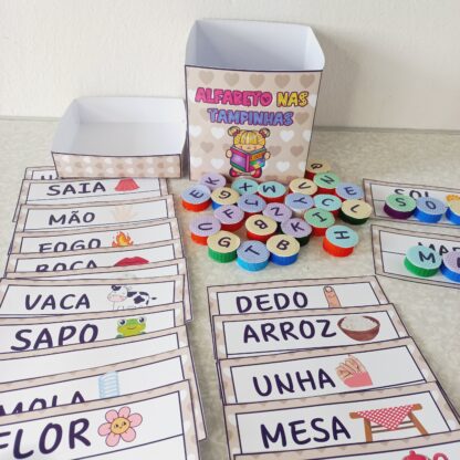 Alfabeto nas Tampinhas – Material Lúdico para Alfabetização - Imagem 6