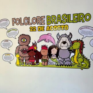 Painel tema Folclore Brasileiro