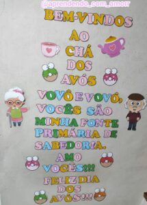 Painel Bem-vindos ao Chá Dos Avós