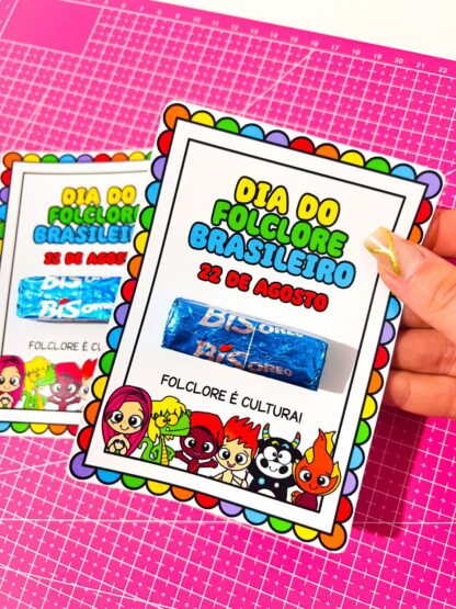 Lembrancinha Dia do Folclore – Cartão com BIS - Imagem 6