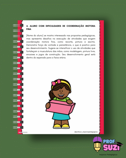 RELATÓRIOS PRONTOS PARA 10 PERFIS DE ALUNOS DA EDUCAÇÃO INFANTIL - Imagem 6