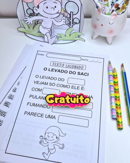 Caderninho de atividades Saci - Imagem 7