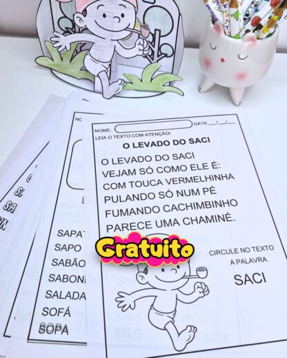 Caderninho de atividades Saci - Imagem 13